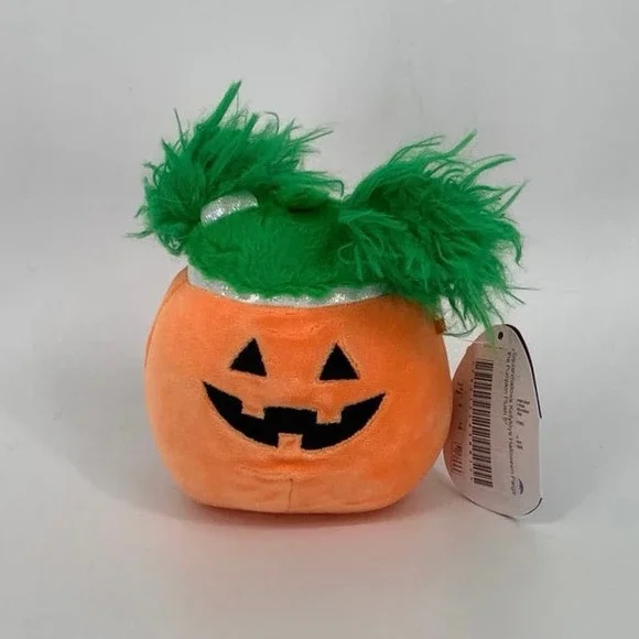 Squishmallows Halloween Squad 2021 Paige Pumpkin w/ Pigtails 4.5" Plush J17-10 - Picture 2 of 7